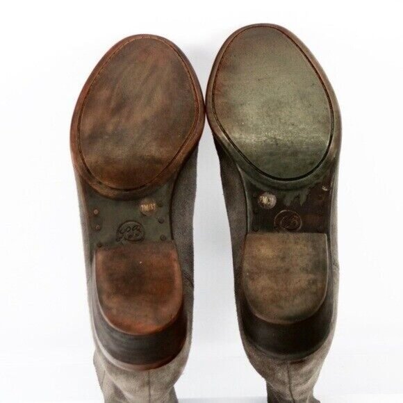 Lucky Brand Women's Benissa Boot Size 7 Dark Gray Suede Bootie Low Block Heel - Picture 10 of 12